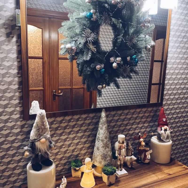 KunstJõulupärg VALENCIA green ehetes